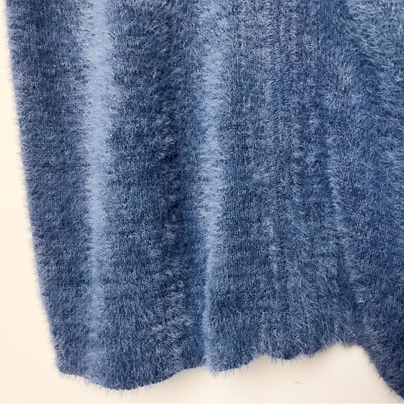 Urban Outfitters Standard Cloth Fuzzy Polo Short Sleeve Sweater zip cardigan UO - Picture 4 of 11